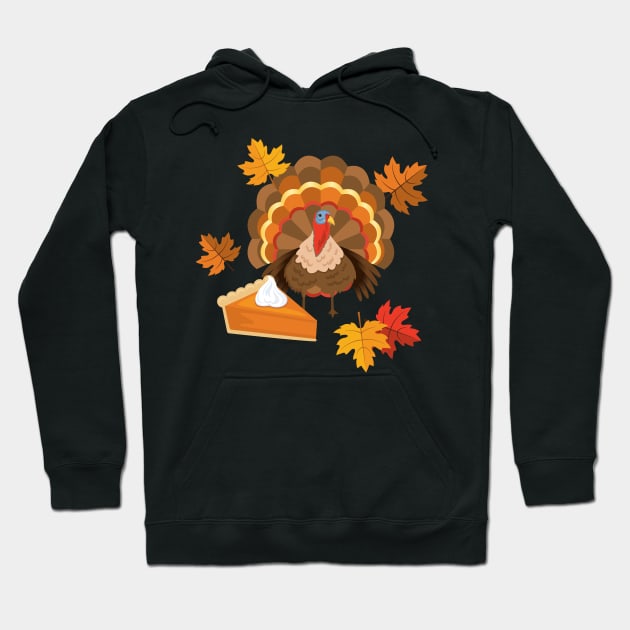 Turkey and Pie! Hoodie by SWON Design